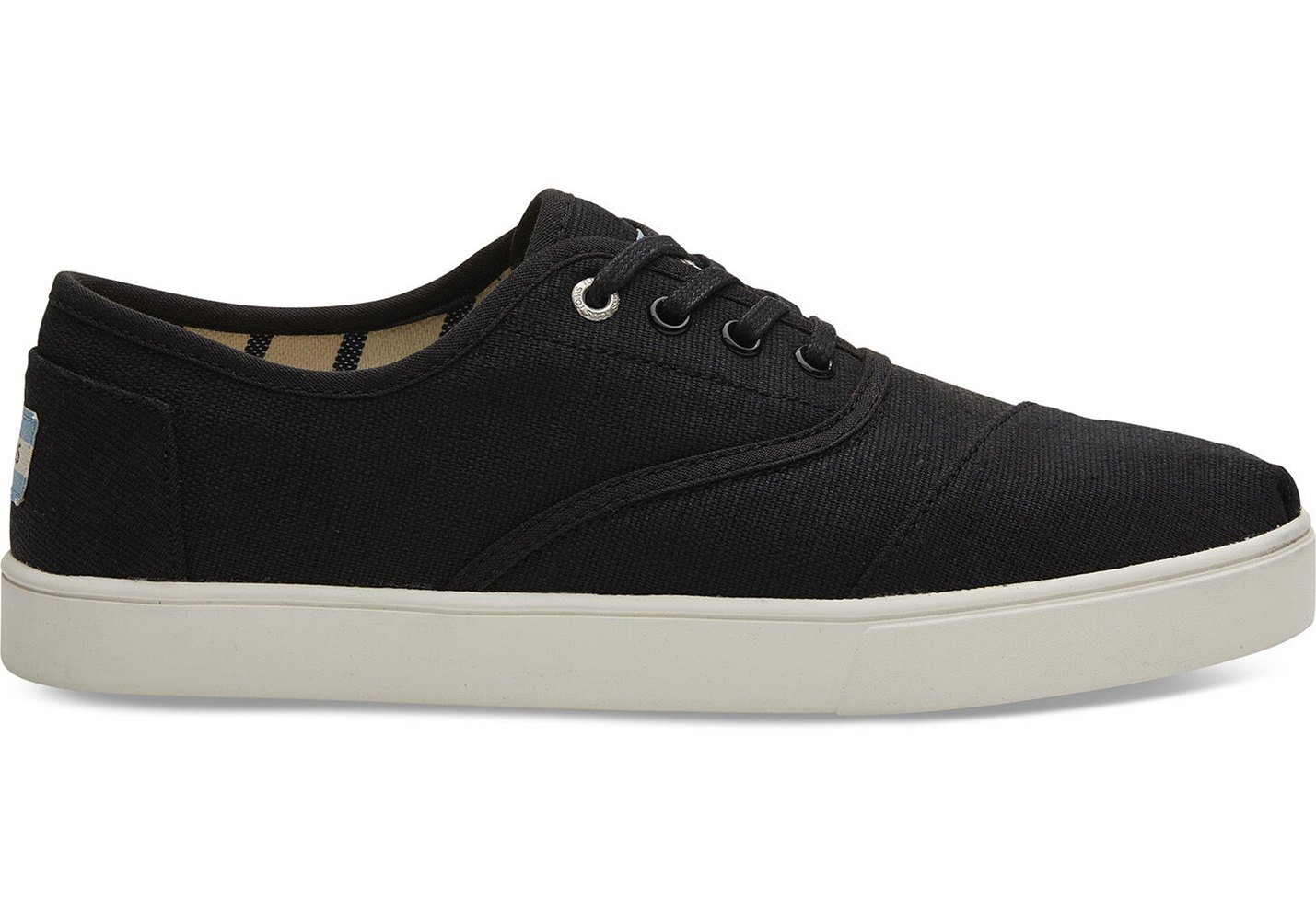 Toms Cordones Sneakers Black - Mens - 81765-LUZC